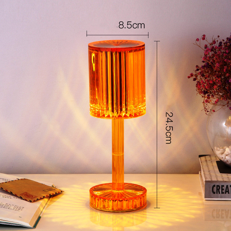 Crystal Table Lamp Hotel Decoration Diamond Romantic Warm Led For Home Decor Romantic Gift Night Light