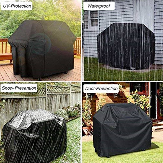 BBQ Grill Barbeque Cover Anti-Dust Waterproof Heavy Duty Charbroil BBQ Cover Outdoor Rain Protective Barbecue Cover 7 Size