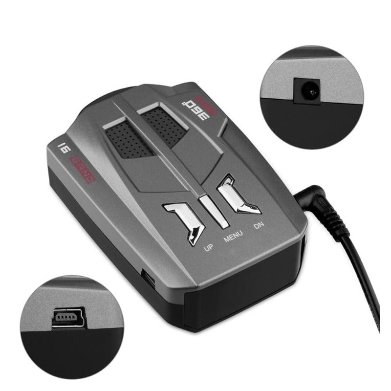 Auto Car Radar Signal Detector (English/Russian )for Vehicle V9 Speed Voice Alert Warning 16 Band LED Display Detector
