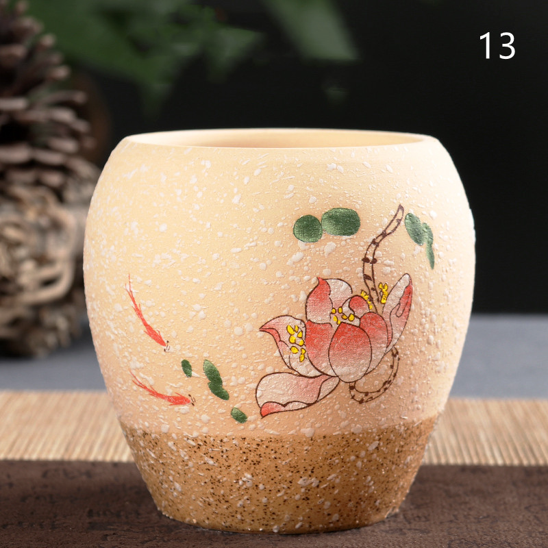 Simple Snowflake Glaze Succulent Flower Pot Creative Ceramic