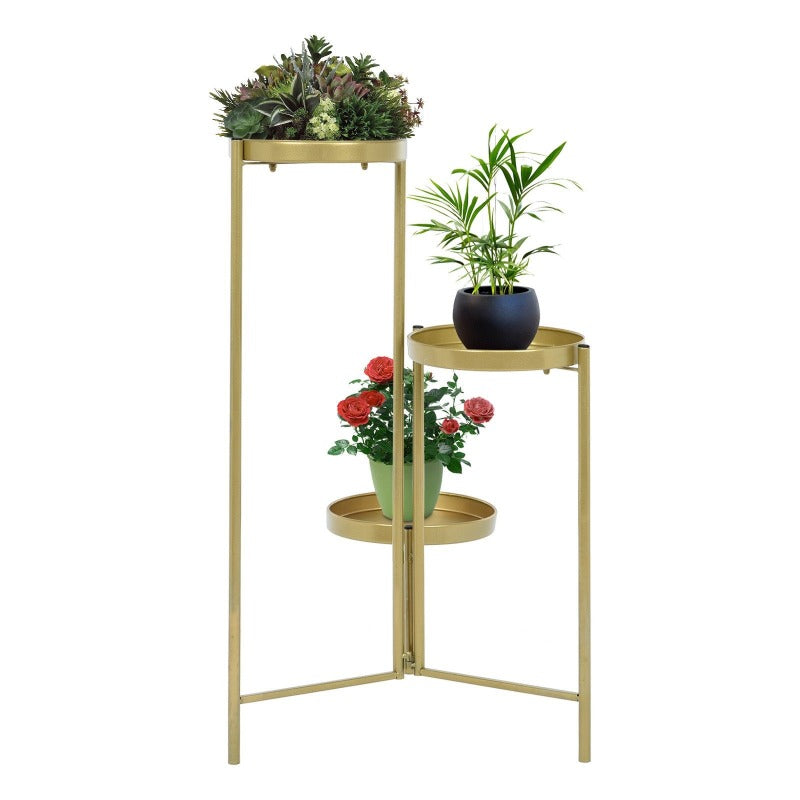 Metal Plant Stand Potted Storage Indoor Outdoor Flower Pot Stand Display Rack
