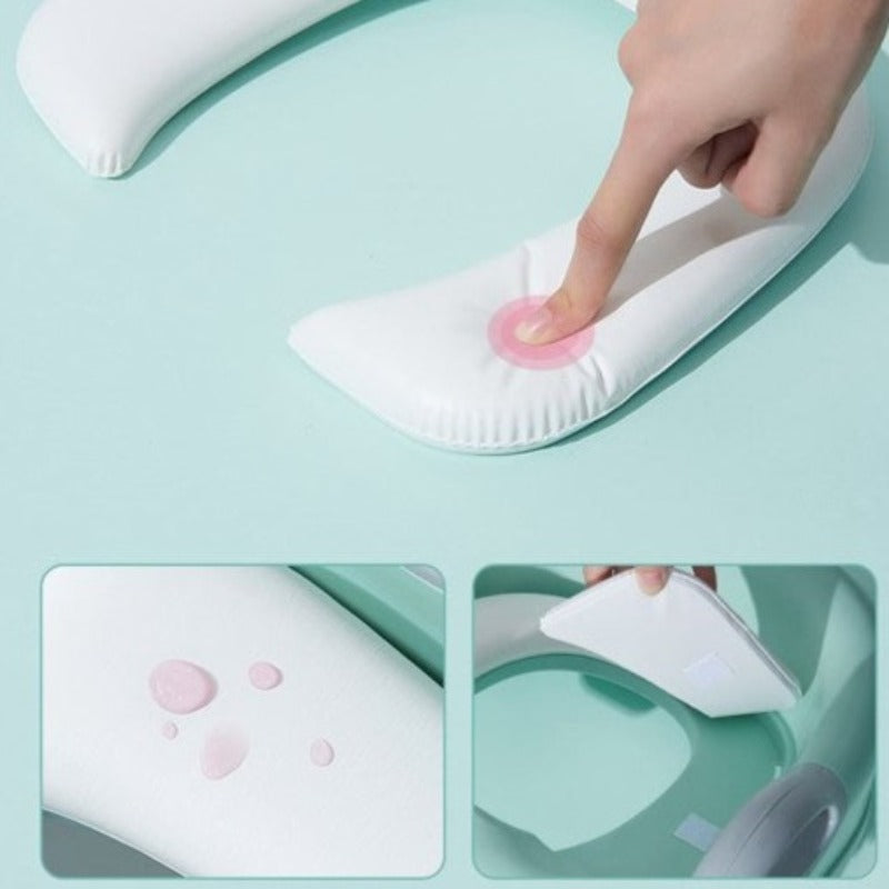 Folding Infant Potty Seat Urinal Backrest Training Chair with Step Stool Ladder for Baby Toddlers Boys Girls Safe Toilet Potties