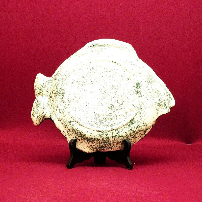 Vintage Antique Fishplate with Ruff Textured Finish