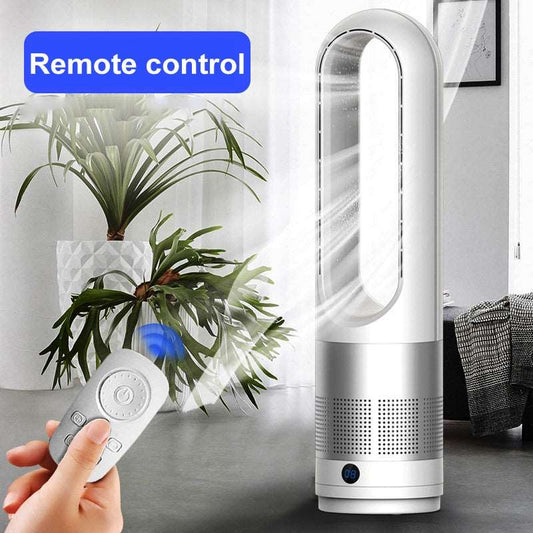18-inch Tower Fan Household Modern Ground Fan Mute Air Filter Remote Control Small Electric Bladeless Blower