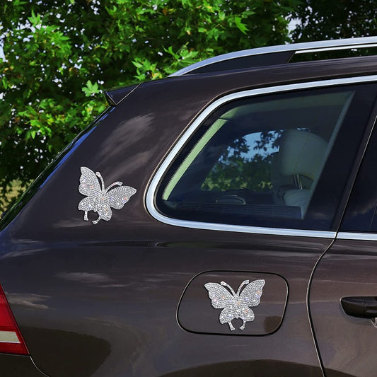 Diamond-encrusted Butterfly Car Sticker Bear Claw Body Sticker DIY Patch Patch