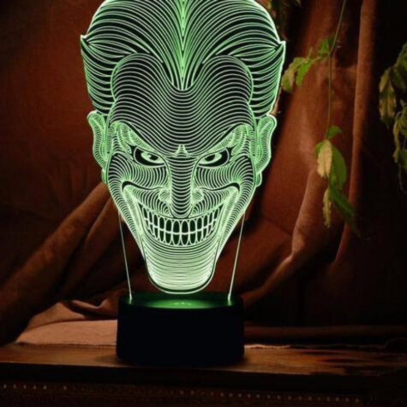 Joker Shape 3d Led Lamp