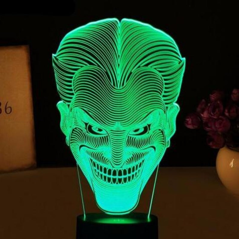 Joker Shape 3d Led Lamp