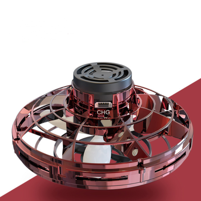 Flynova Mini Drone LED UFO Type Flying Helicopter Spinner Fingertip Upgrade Flight Gyro Drone Toy Kids