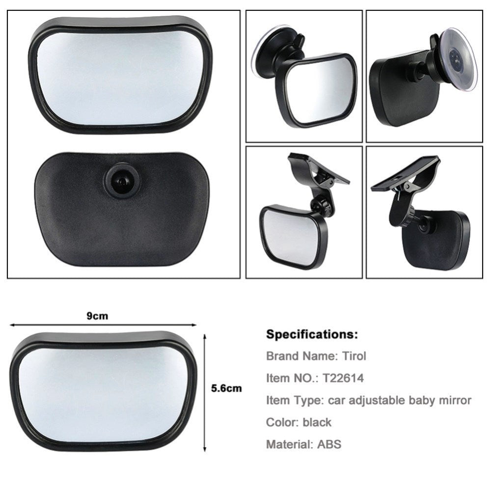 Vehicle Back Seat Rearview Adjustable Safety Mirror