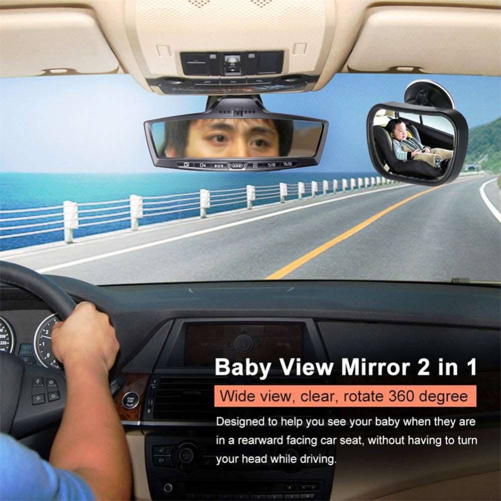 Vehicle Back Seat Rearview Adjustable Safety Mirror