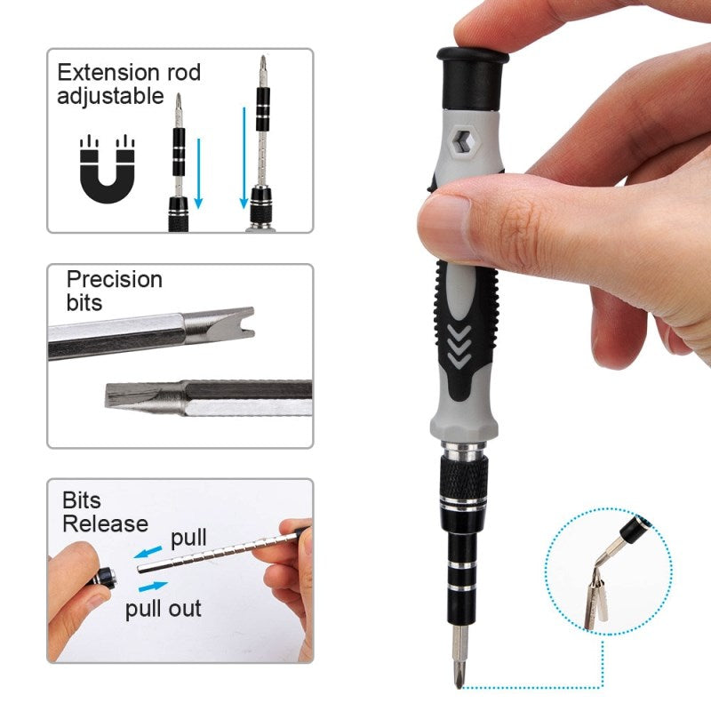 Screwdrivers Set Magnetic Torx Hex Bit Screw Driver Phone/Computer Repair Hand Tools Multitools Kit by PROSTORMER