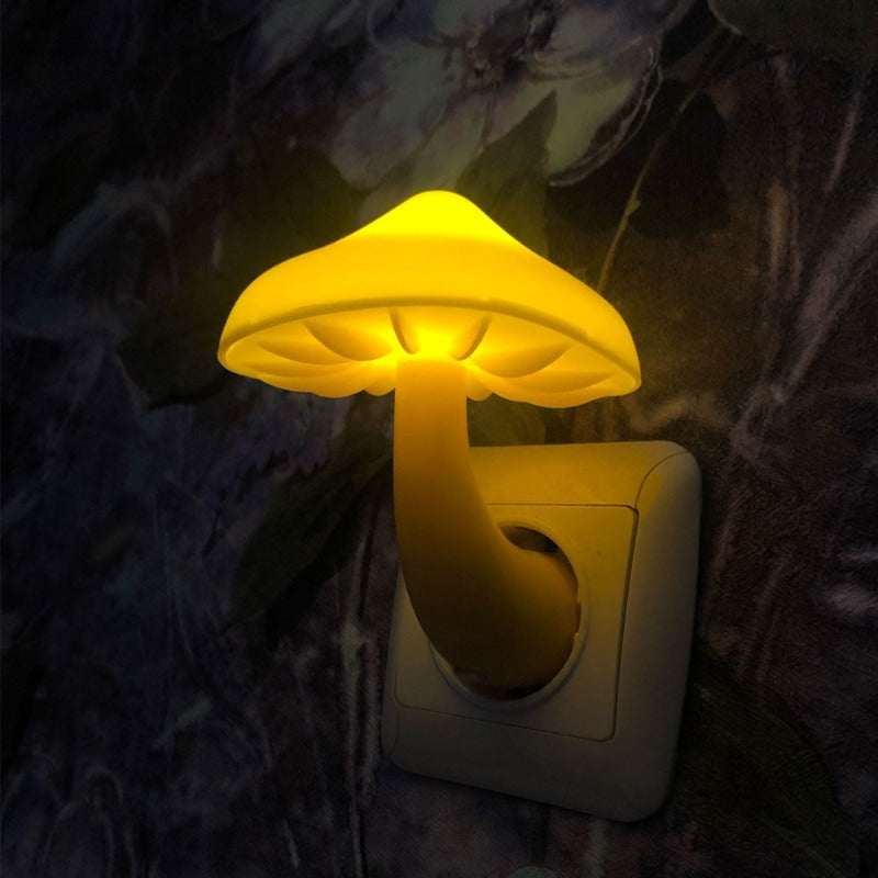 NightLight, WallSocketLamp, NighttimeIllumination, LowEnergy, Light-controlSensor, Mushroom, WallSocket, BedroomLight, Lamp,