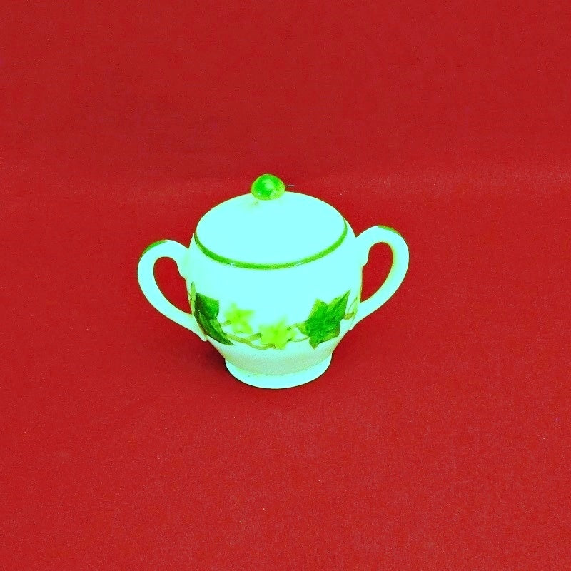 Antique Vintage Franciscan Ivy Pattern Sugar Bowl