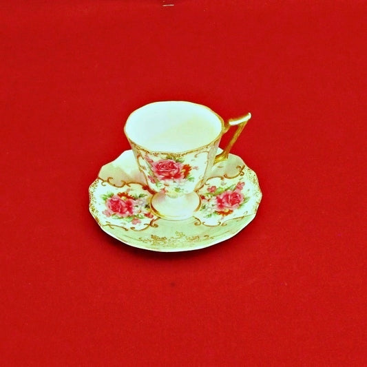 Antique Vintage Egg Shell Cup and Saucer Set