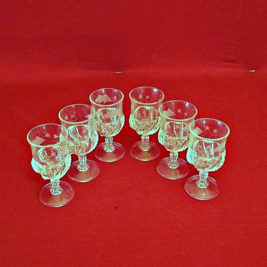 Six-Crystal Thistle Stemware Glasses
