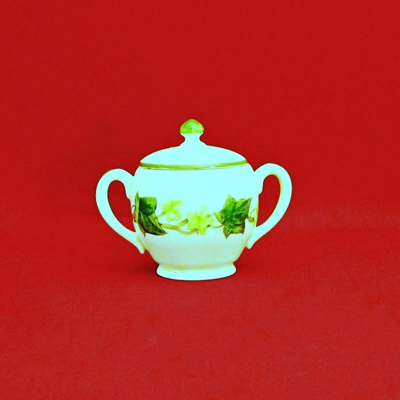 Antique Vintage Franciscan Ivy Pattern Sugar Bowl