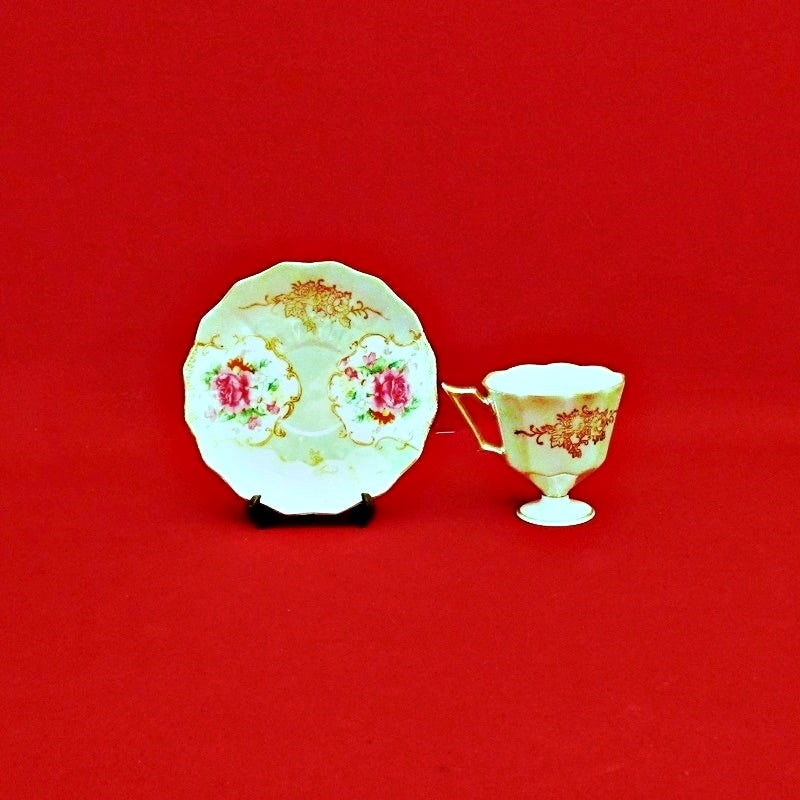 Antique Vintage Egg Shell Cup and Saucer Set