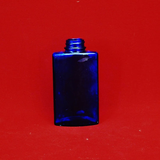 Cobalt Blue Talcum Powder Bottle