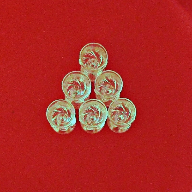 Six-Crystal Thistle Stemware Glasses