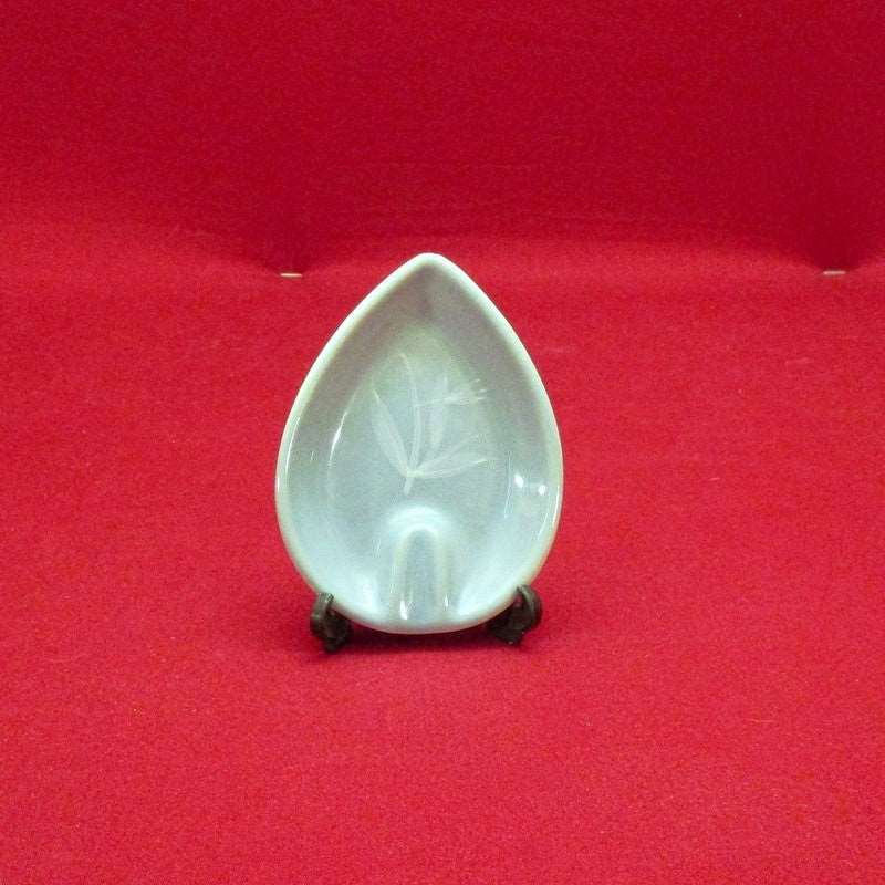 Antique Vintage Blue Pacific Raindrop Ashtray