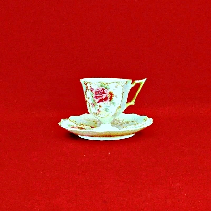 Antique Vintage Egg Shell Cup and Saucer Set