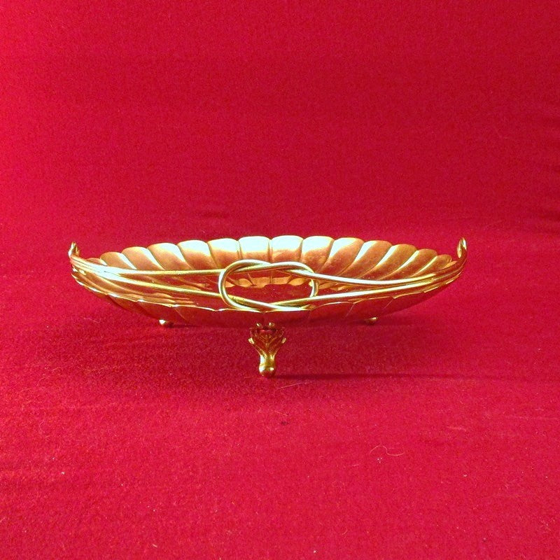 Antique Vintage Rare Dirilyte 3 footed Serving Dish