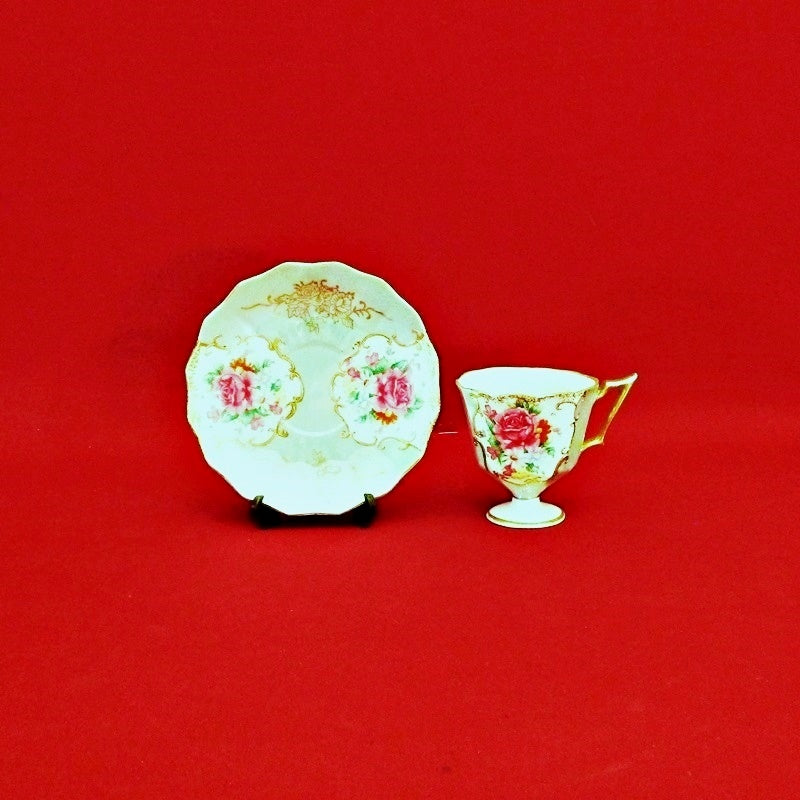 Antique Vintage Egg Shell Cup and Saucer Set