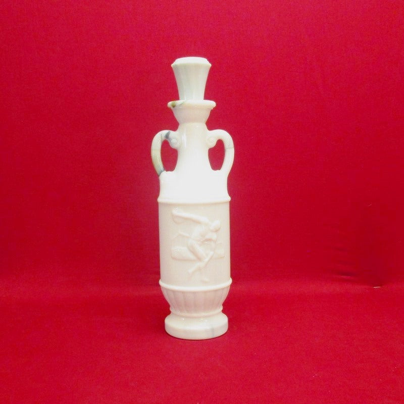 Vintage Antique Jim Beam White Marble Decanter