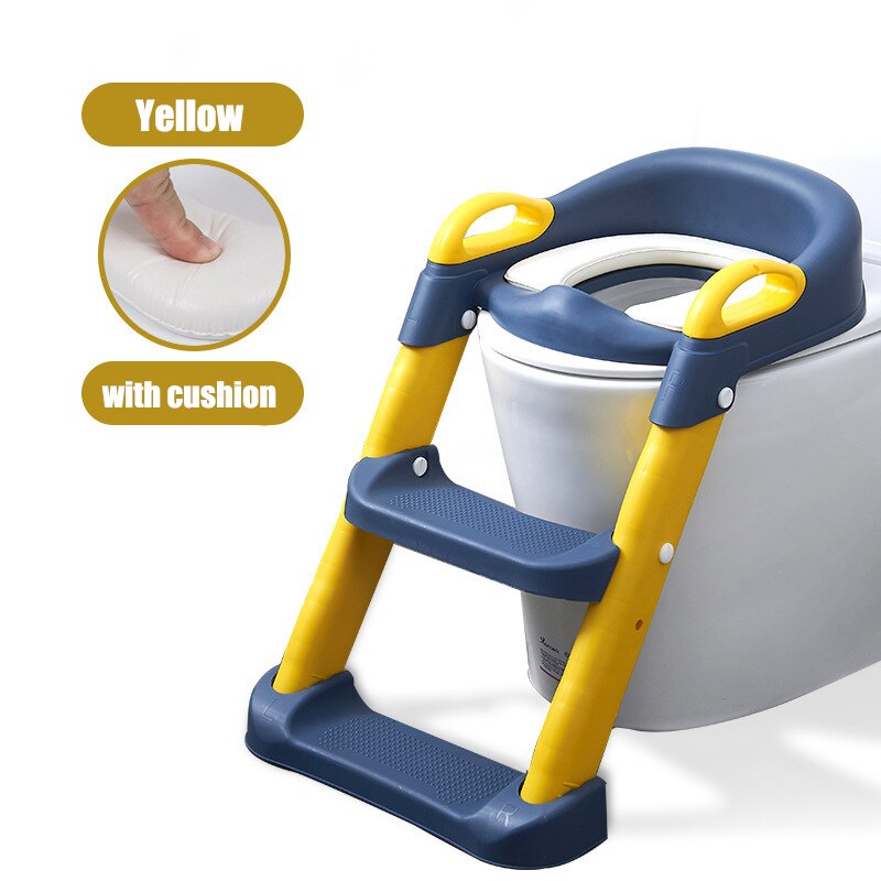 Folding Infant Potty Seat Urinal Backrest Training Chair with Step Stool Ladder for Baby Toddlers Boys Girls Safe Toilet Potties