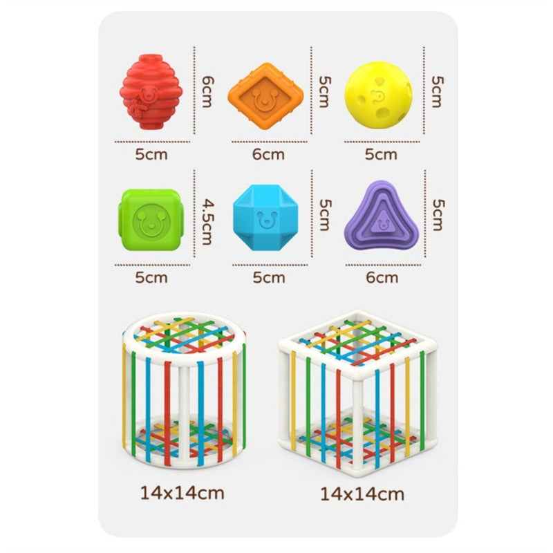 Colorful Shape Blocks Sorting Game Baby Montessori Learning Educational Toys For Children Bebe Birth Inny 0 12 24Months