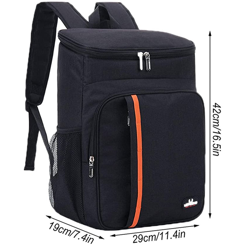 Insulating thermal backpack for men and women, large capacity thermal bag, leak-proof, beverage storage, 18L