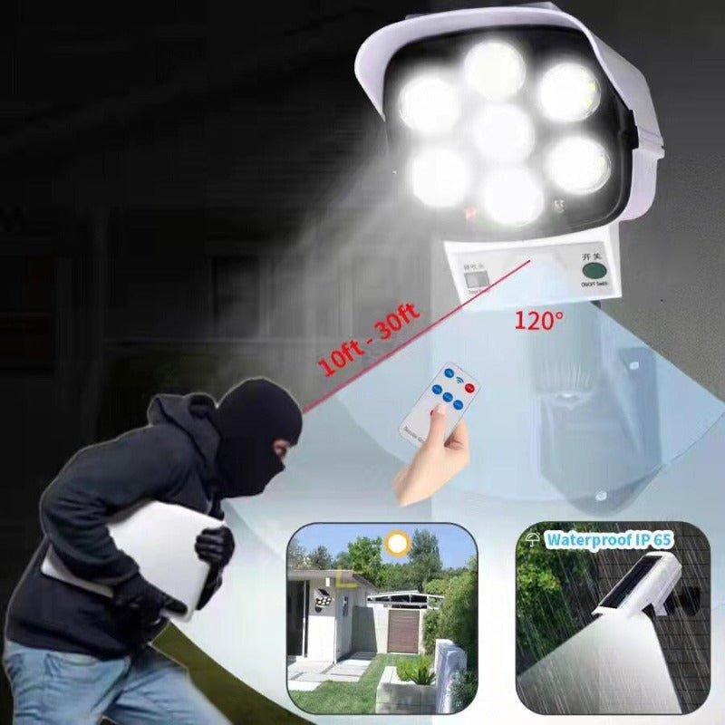 Outdoor Solar Lights Security Dummy Camera Motion Detector 77 Led Light Solar Lamp 3 Modes Wall Sconce Lamp For Home Garden