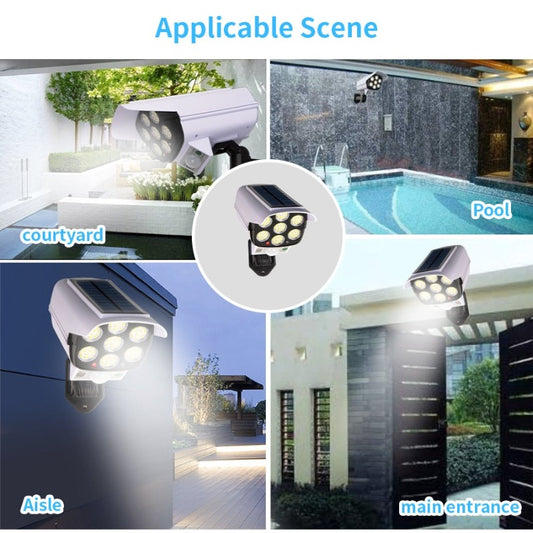 Outdoor Solar Lights Security Dummy Camera Motion Detector 77 Led Light Solar Lamp 3 Modes Wall Sconce Lamp For Home Garden