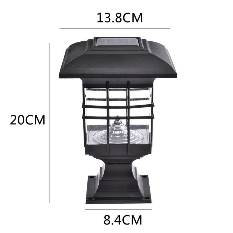 Solar Post Column Lamp Waterproof Landscape Garden Solar Light LED Outdoor Post Deck Cap Column Fence Lamp