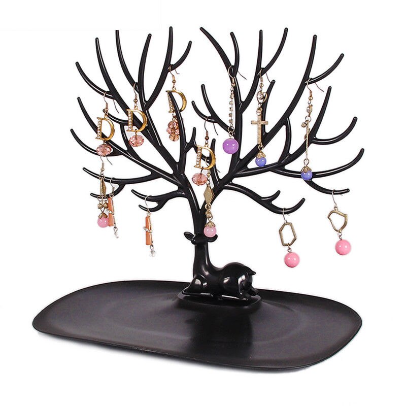 Jewelry Display Stand Deer Antler Shelves Tree Design Bracelet Necklace Earrings Holder