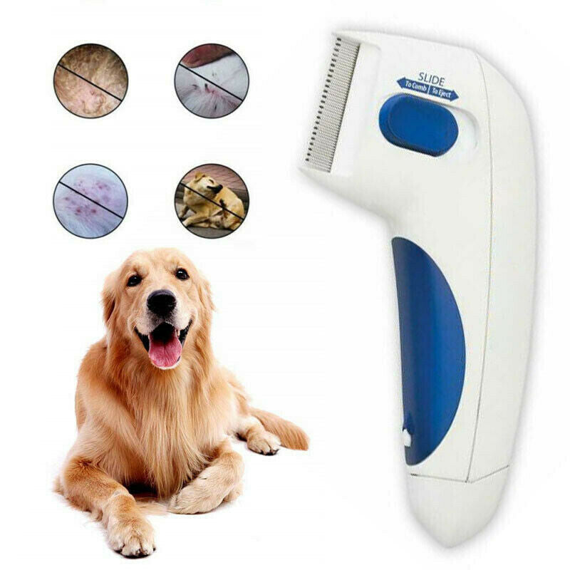 Pet Electric Lice Remover Flea Cleaning Brush Hair Comb Dog Lice Catcher