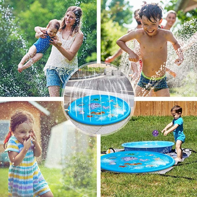 Children Play Water Mat Summer Beach Inflatable Water Spray Pad Outdoor Game Toy Lawn Swimming Pool Mat Kids Toys