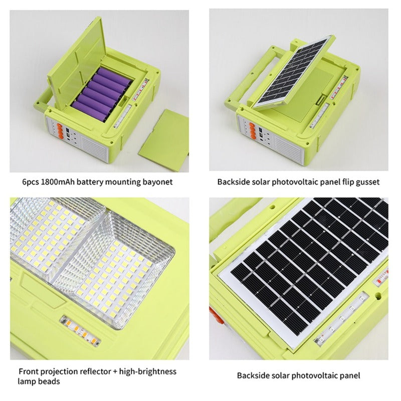 6500K LED Solar Energy Multifunction Portable Lamp Bluetooth Connection Mini Protable LED Light For Camping