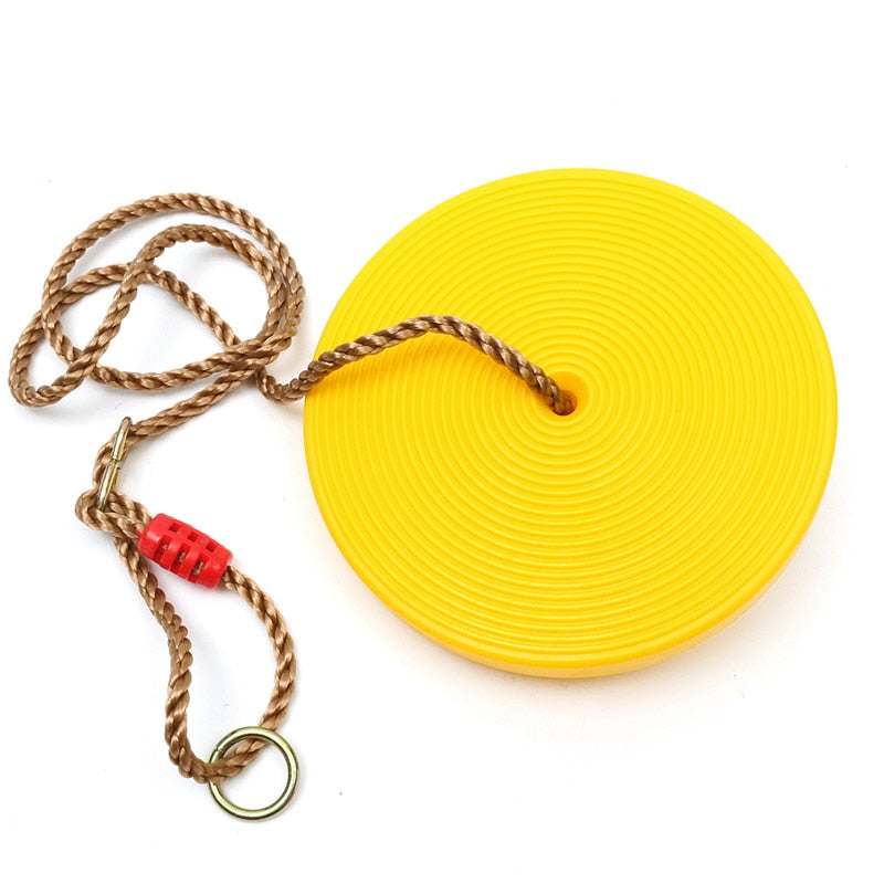 Children Round Seat Chair Swing Kids Tree Saucer Swing Flyer Rope Garden Backyard Playground Outdoor Safety Sport Funny Toy