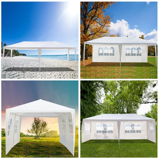 3 x 6m Four Sides Waterproof Tent with Spiral Tubes White Event Tent Wedding Tents for Events Party Tent