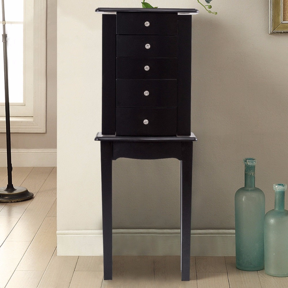 Modern Wood Free Stand Armoire Cabinet