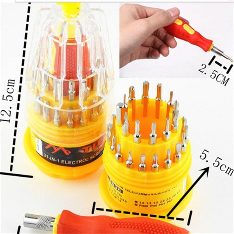 Multi-Function Screwdriver Set w/Bits