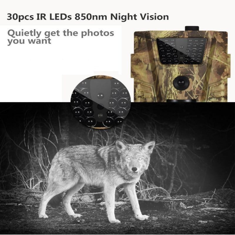 Outdoor HD 12MP Wildlife Trail Camera Photo Trap Infrared Low Glow Night Vision Hunting Camera Surveillance Waterproof Cam