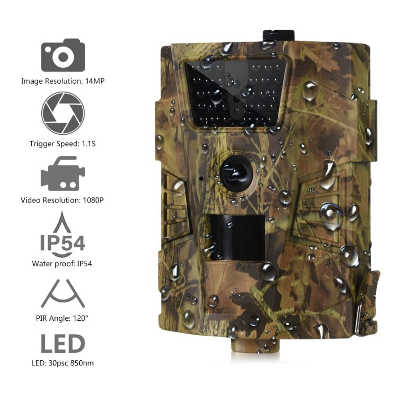 Outdoor HD 12MP Wildlife Trail Camera Photo Trap Infrared Low Glow Night Vision Hunting Camera Surveillance Waterproof Cam