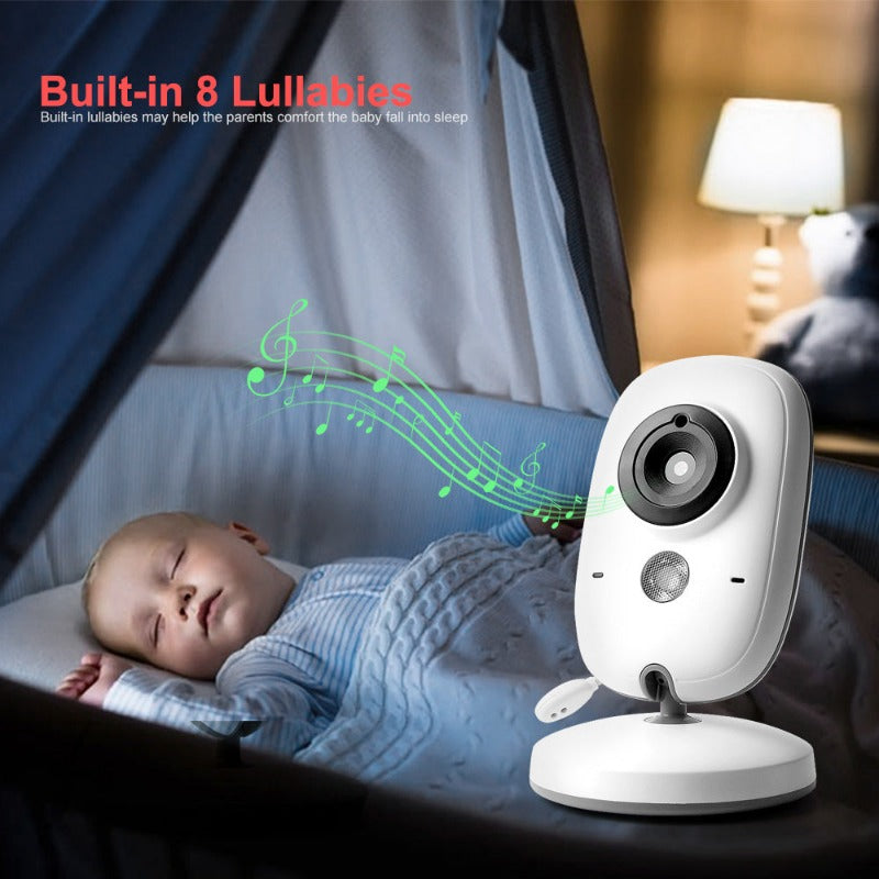 Video Baby Monitor 2.4G Wireless With 3.2 Inches LCD 2 Way Audio Talk Night Vision Surveillance Security Camera Babysitter