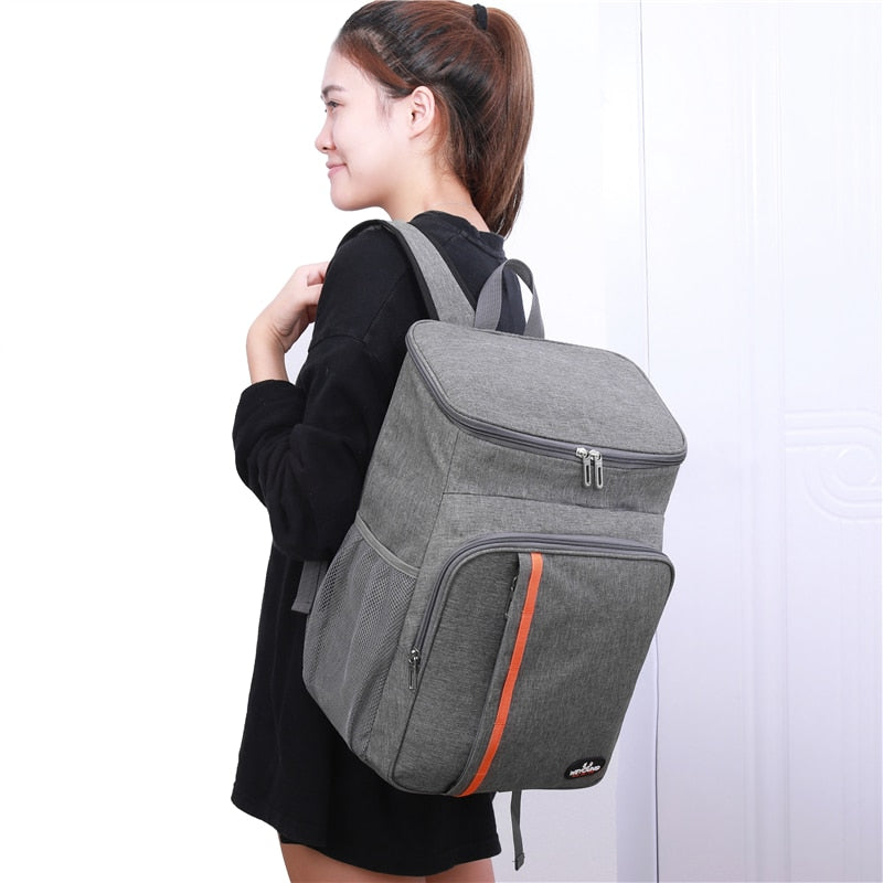 Insulating thermal backpack for men and women, large capacity thermal bag, leak-proof, beverage storage, 18L