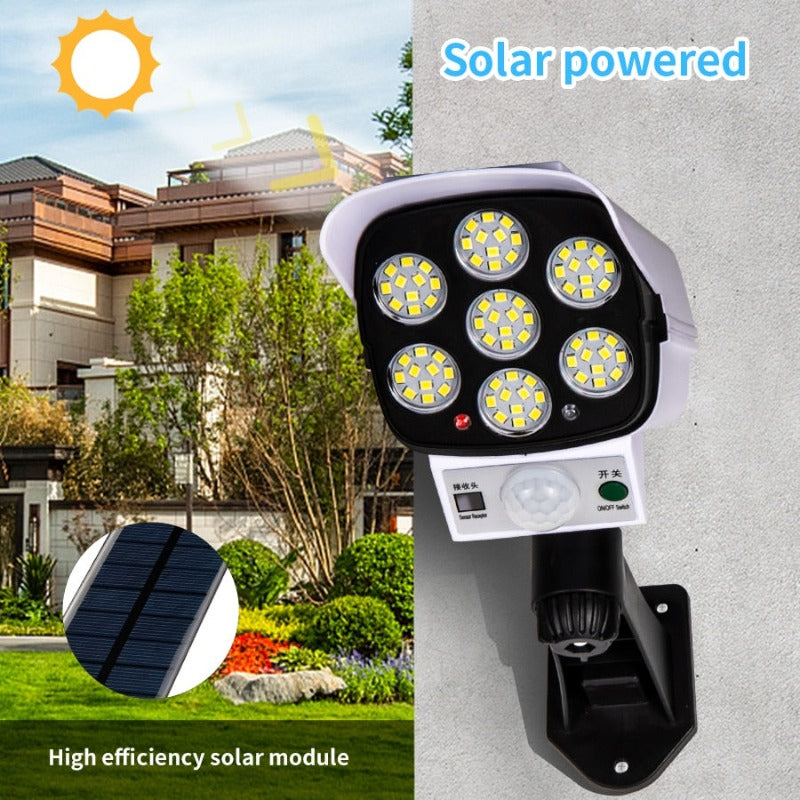 Outdoor Solar Lights Security Dummy Camera Motion Detector 77 Led Light Solar Lamp 3 Modes Wall Sconce Lamp For Home Garden