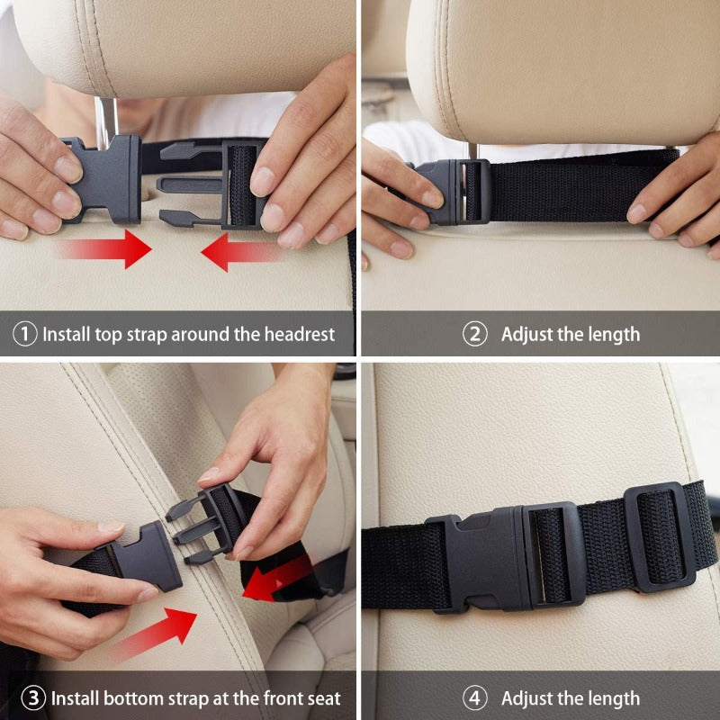 Car Backseat Organizer with Touch Screen Tablet Holder + 9 Storage Pockets Kick Mats Car Seat Back Protectors for Kids Toddlers