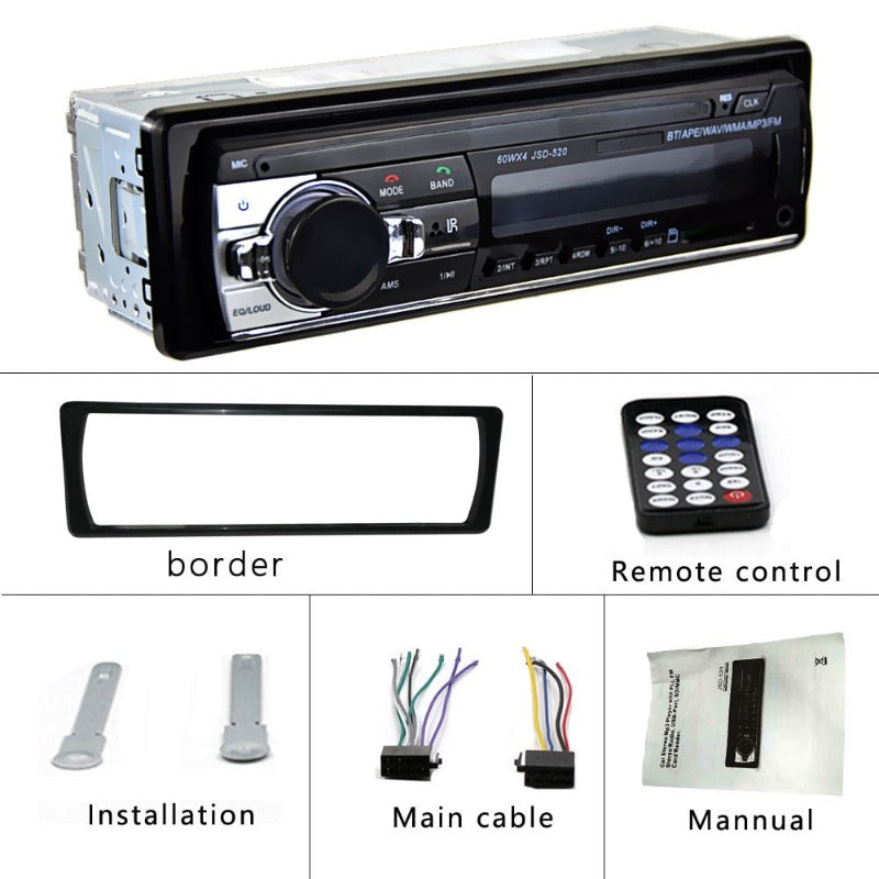 Car MP3 Multimedia Player 12v Bluetooth-Compatible Central Multimedia TF Digital Car Radio Support Find Car Stereo Audio Music