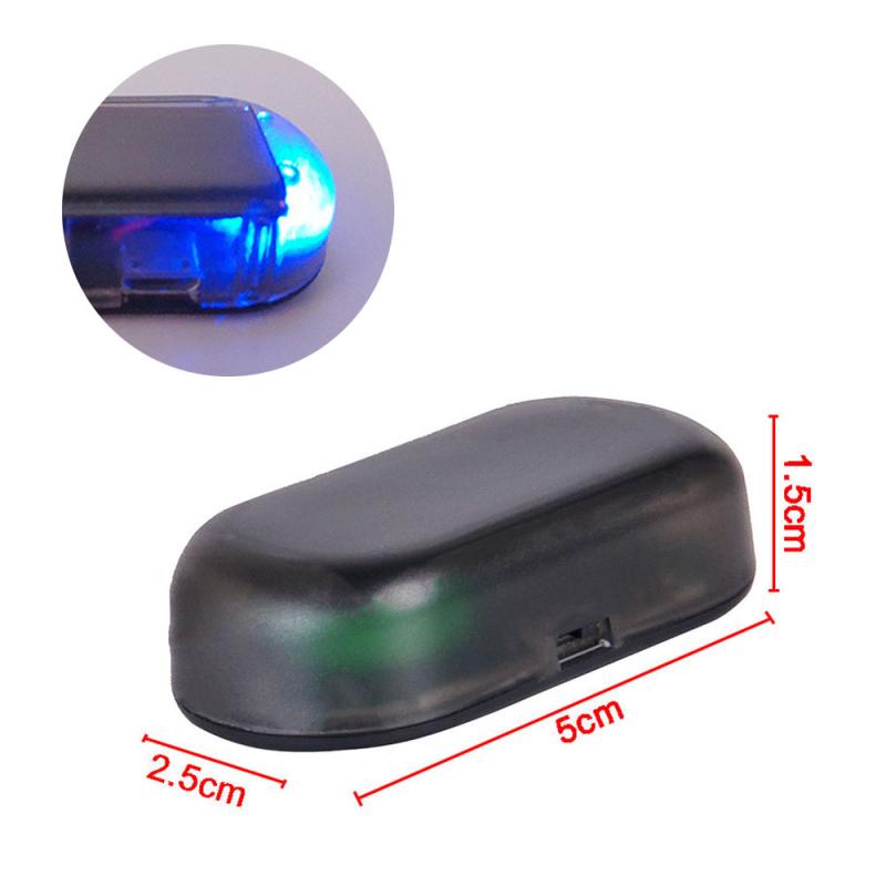 Car Fake Security Light Solar Powered Simulated Dummy Alarm Wireless Warning Anti-Theft Caution Lamp LED Flashing Imitation